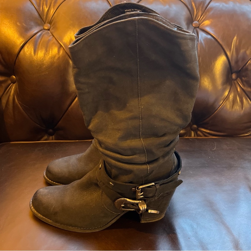 Women’s black cowboy boots size 8.5 - Picture 2 of 8